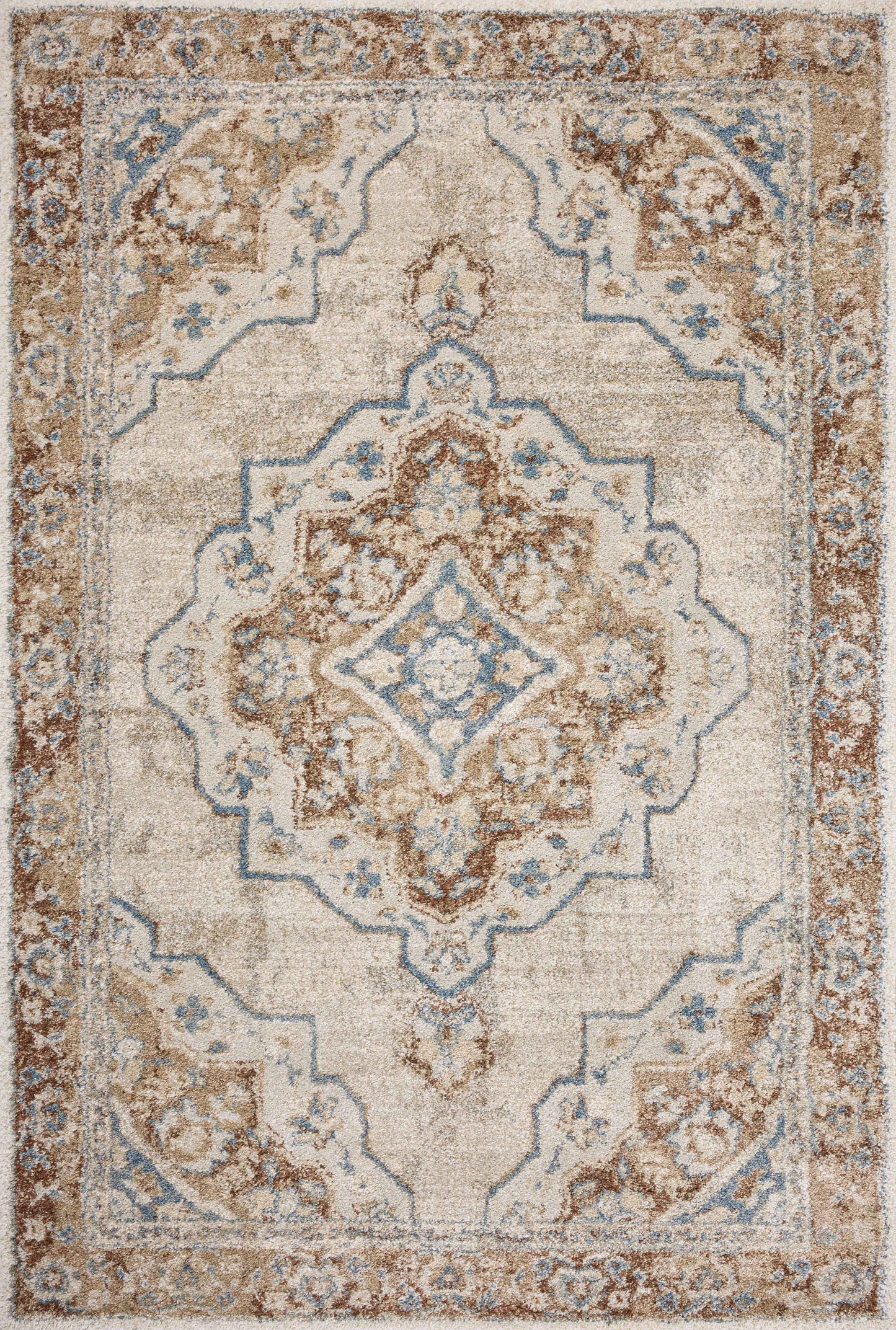 A picture of Loloi's Tamryn rug, in style TAM-04, color Natural / Multi