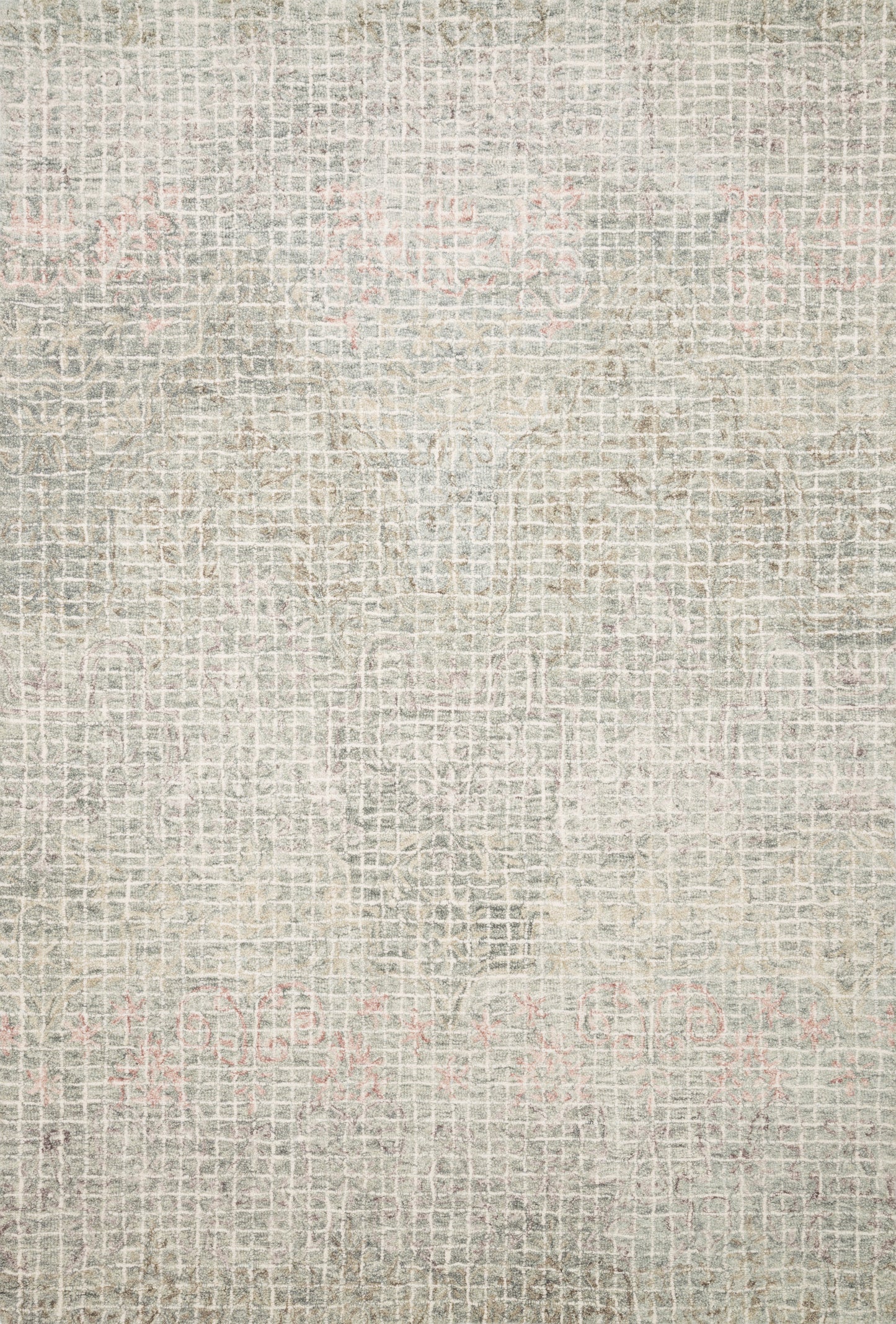 A picture of Loloi's Tatum rug, in style TW-04, color Grey / Blush