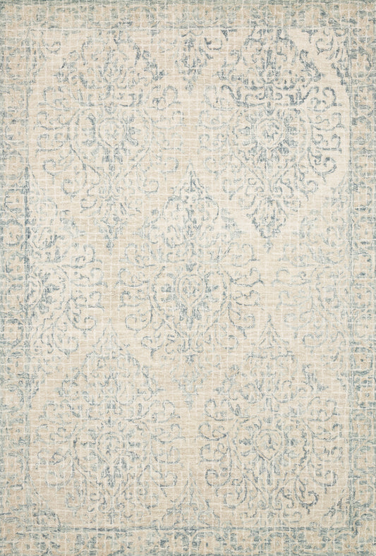 A picture of Loloi's Tatum rug, in style TW-05, color Natural / Sky