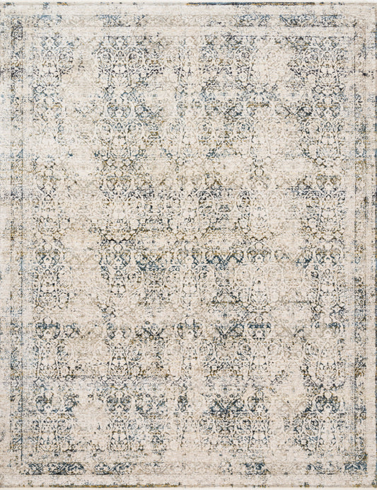 A picture of Loloi's Theia rug, in style THE-01, color Natural / Ocean