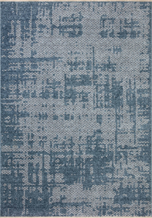 A picture of Loloi's Vance rug, in style VAN-01, color Denim / Dove