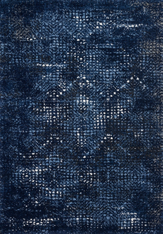A picture of Loloi's Viera rug, in style VR-08, color Dark Blue / Light Blue