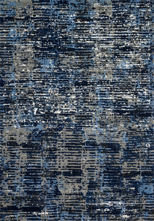 A picture of Loloi's Viera rug, in style VR-09, color Dark Blue / Grey