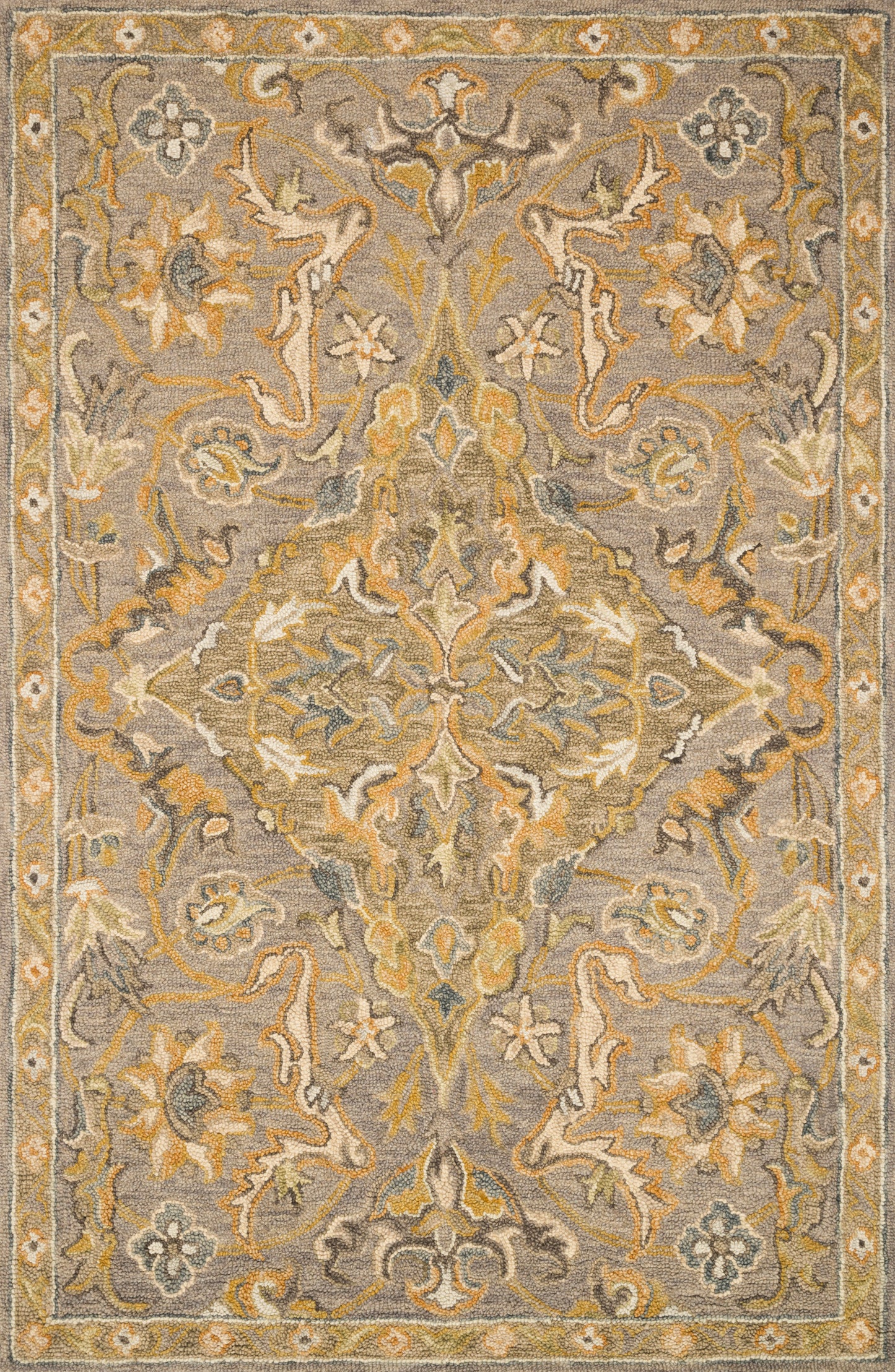 A picture of Loloi's Victoria rug, in style VK-04, color Grey / Multi
