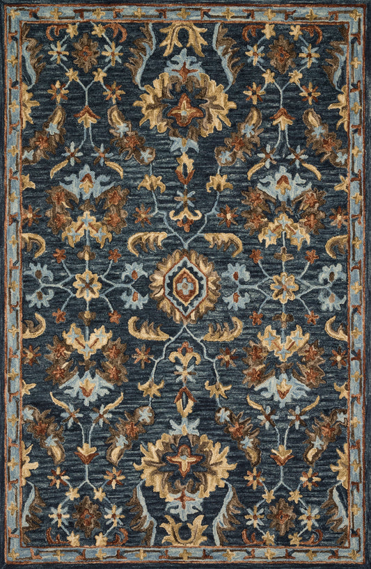 A picture of Loloi's Victoria rug, in style VK-14, color Denim / Multi