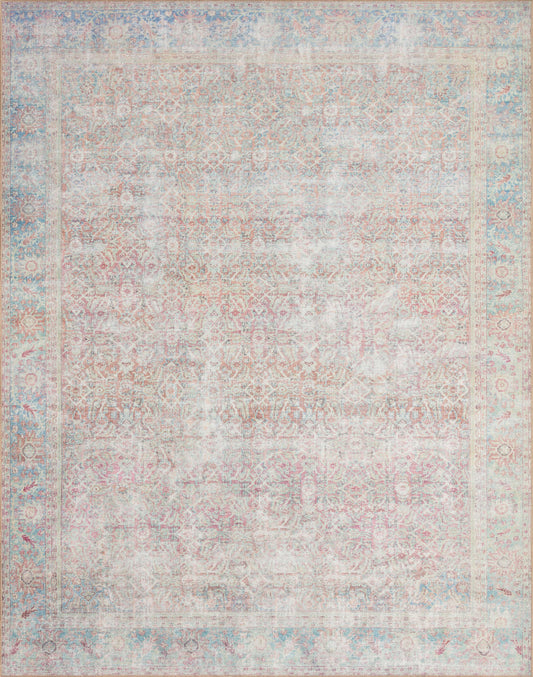 A picture of Loloi's Wynter rug, in style WYN-04, color Red / Teal