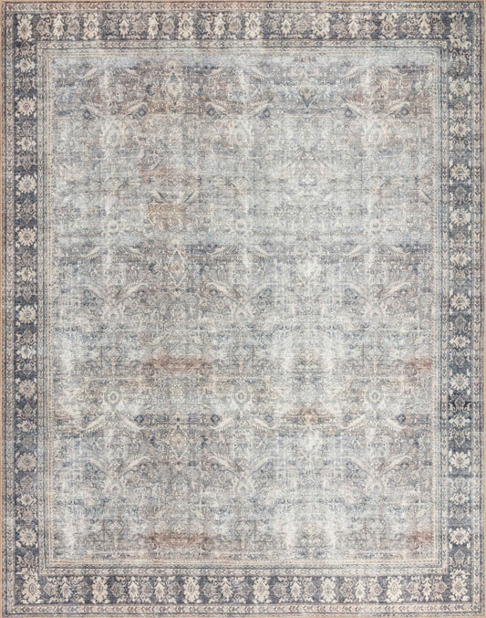 A picture of Loloi's Wynter rug, in style WYN-07, color Grey / Charcoal