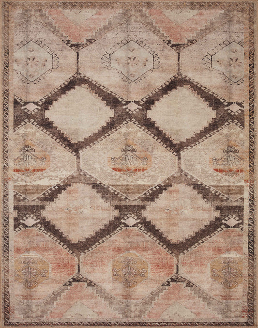 A picture of Loloi's Wynter rug, in style WYN-08, color Graphite / Blush