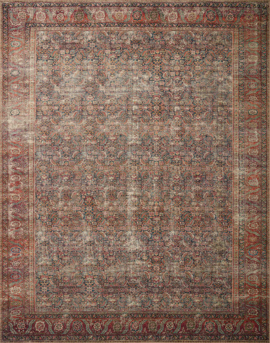 A picture of Loloi's Wynter rug, in style WYN-09, color Onyx / Multi