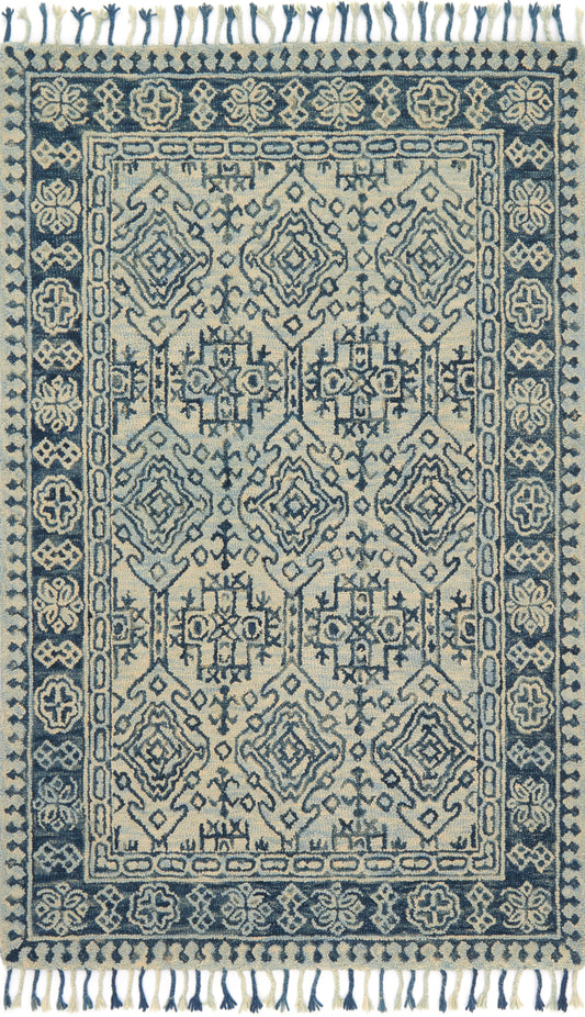 A picture of Loloi's Zharah rug, in style ZR-09, color Mist / Blue
