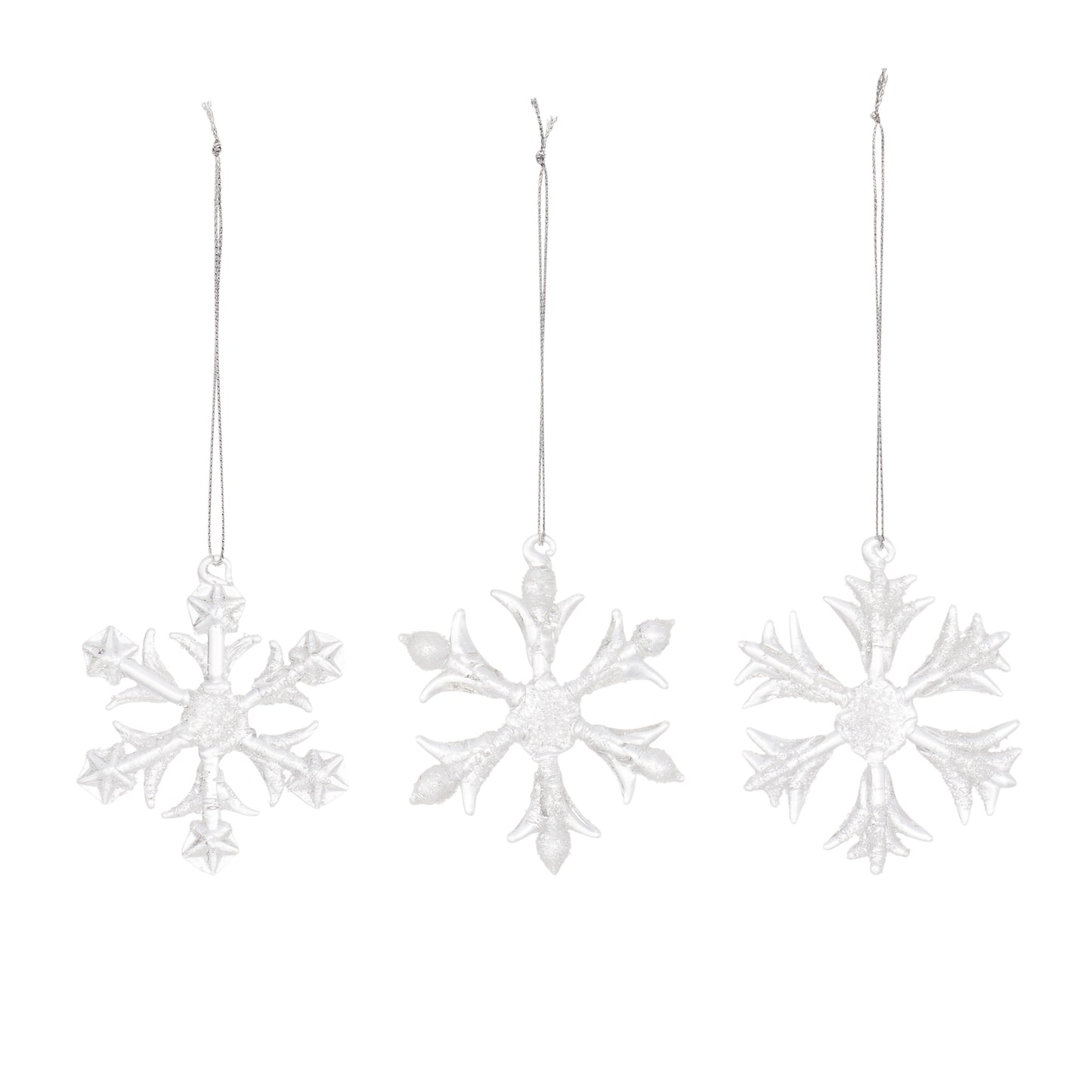 Glass Snowflake Ornament